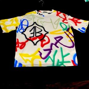 Multicolored Graphic Design Top